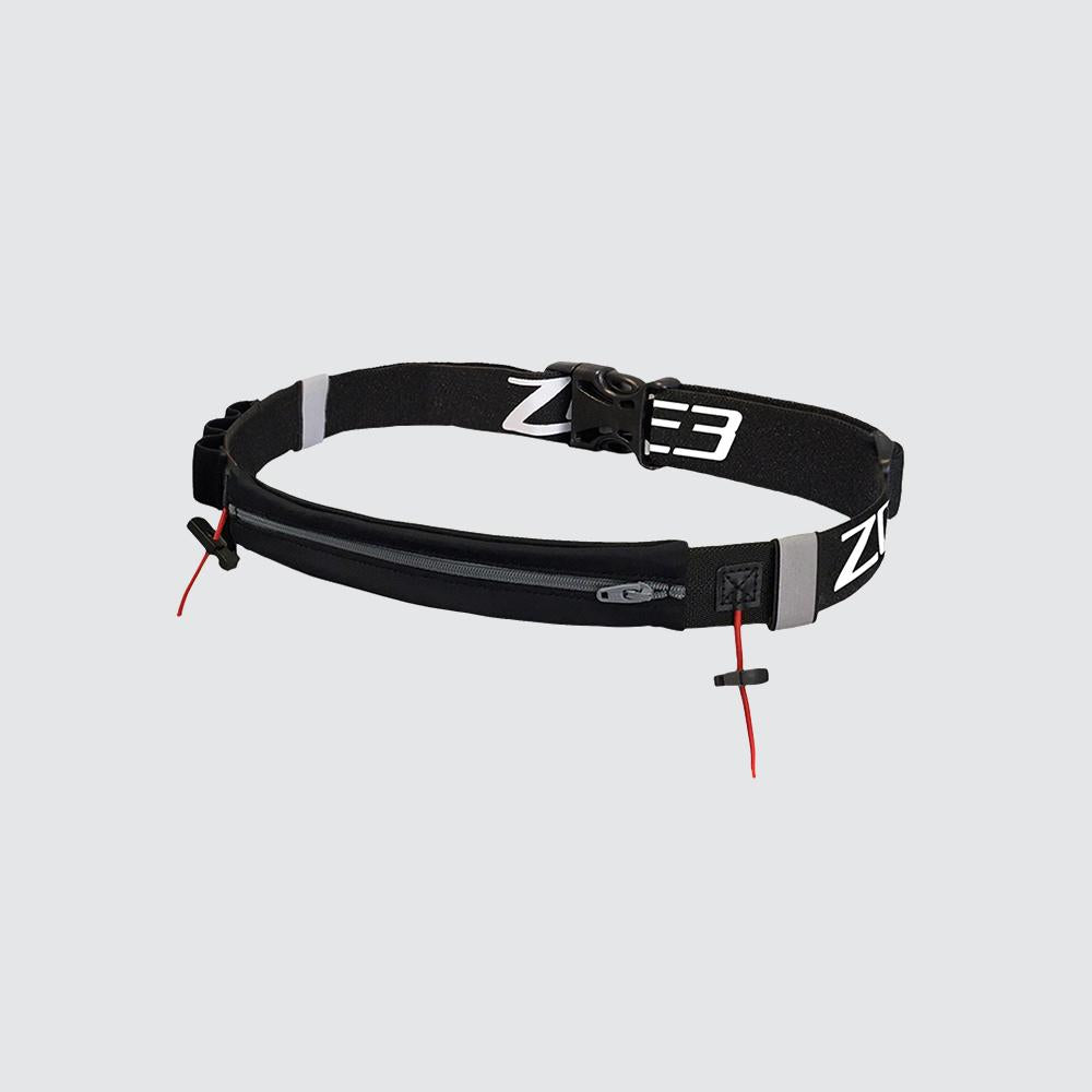 Endurance Number Belt with Lycra Fuel Pouch and Energy Gel Storage